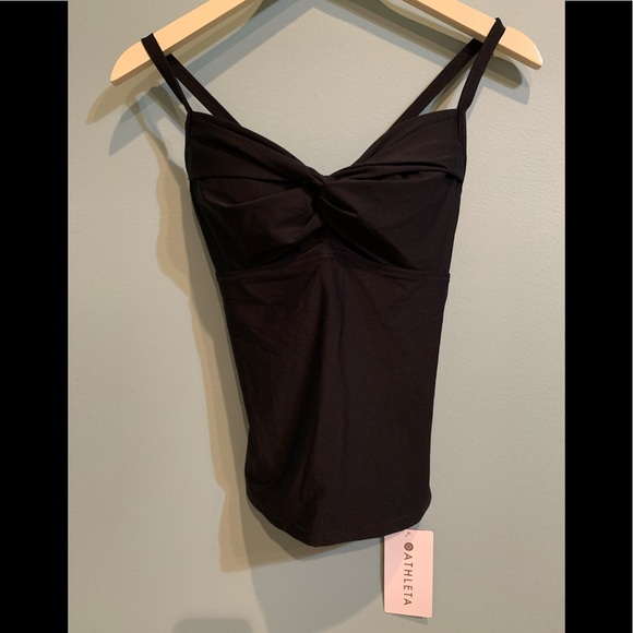 Athleta Other - Athleta Twist Up Tankini Top Black 32D/DD NWT